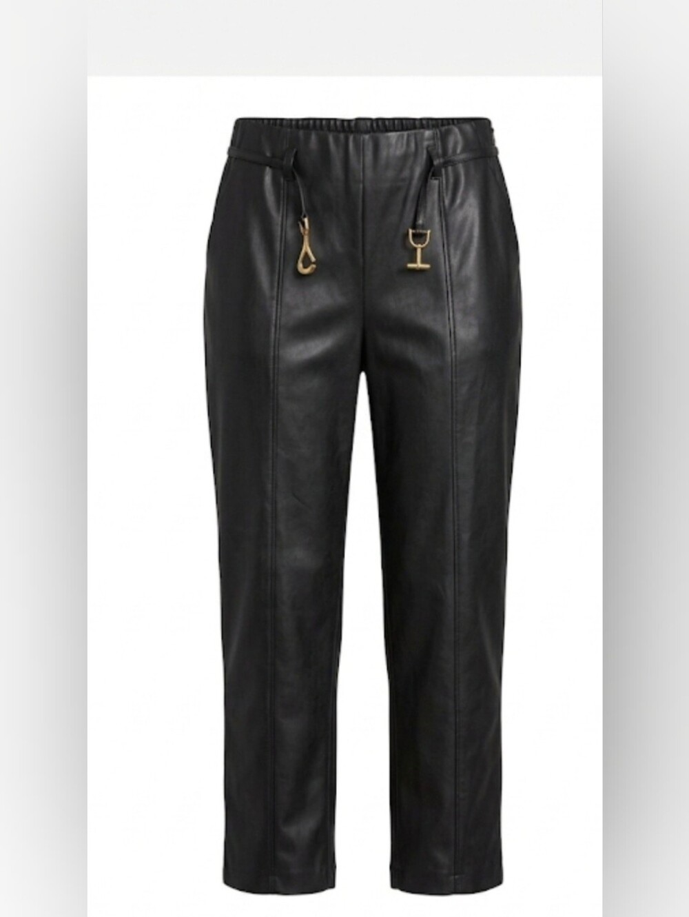 INC International Concepts Black Faux Leather Pants